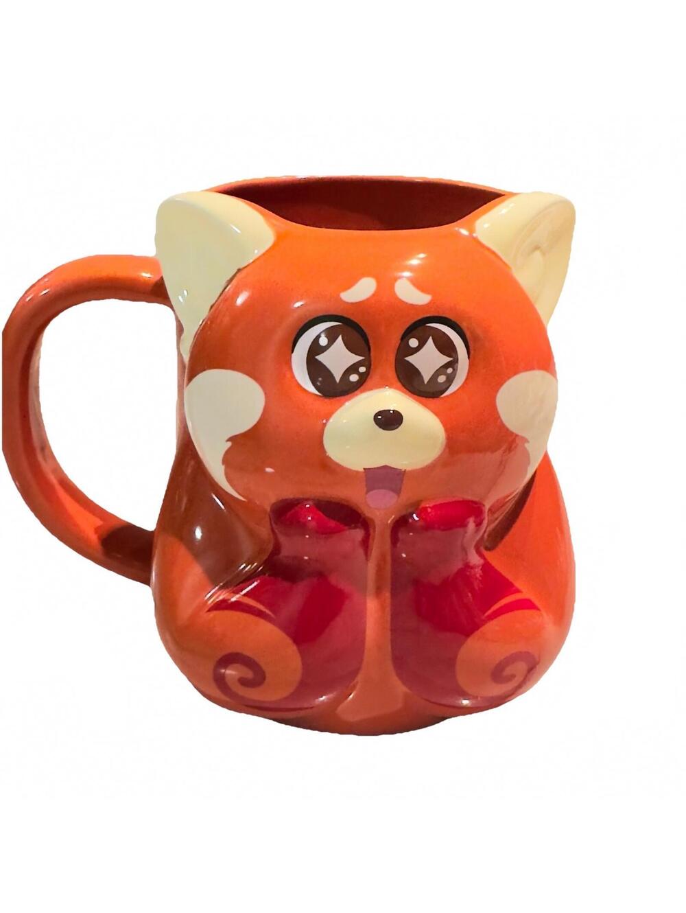 XL 31oz Disney Store Parks Pixar Turning Red Panda 3D Coffee Mug Cup Mei Lee